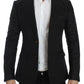 Dolce & Gabbana Black silk slim fit blazer