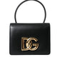 Dolce & Gabbana Black Leather Mini Belt Waist DG Girls Purse Bag