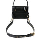 Dolce & Gabbana Black Leather Mini Belt Waist DG Girls Purse Bag