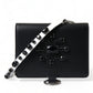 Dolce & Gabbana Black Leather Crystal Embellished Card Holder Wallet