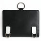 Dolce & Gabbana Black Leather Crystal Embellished Card Holder Wallet