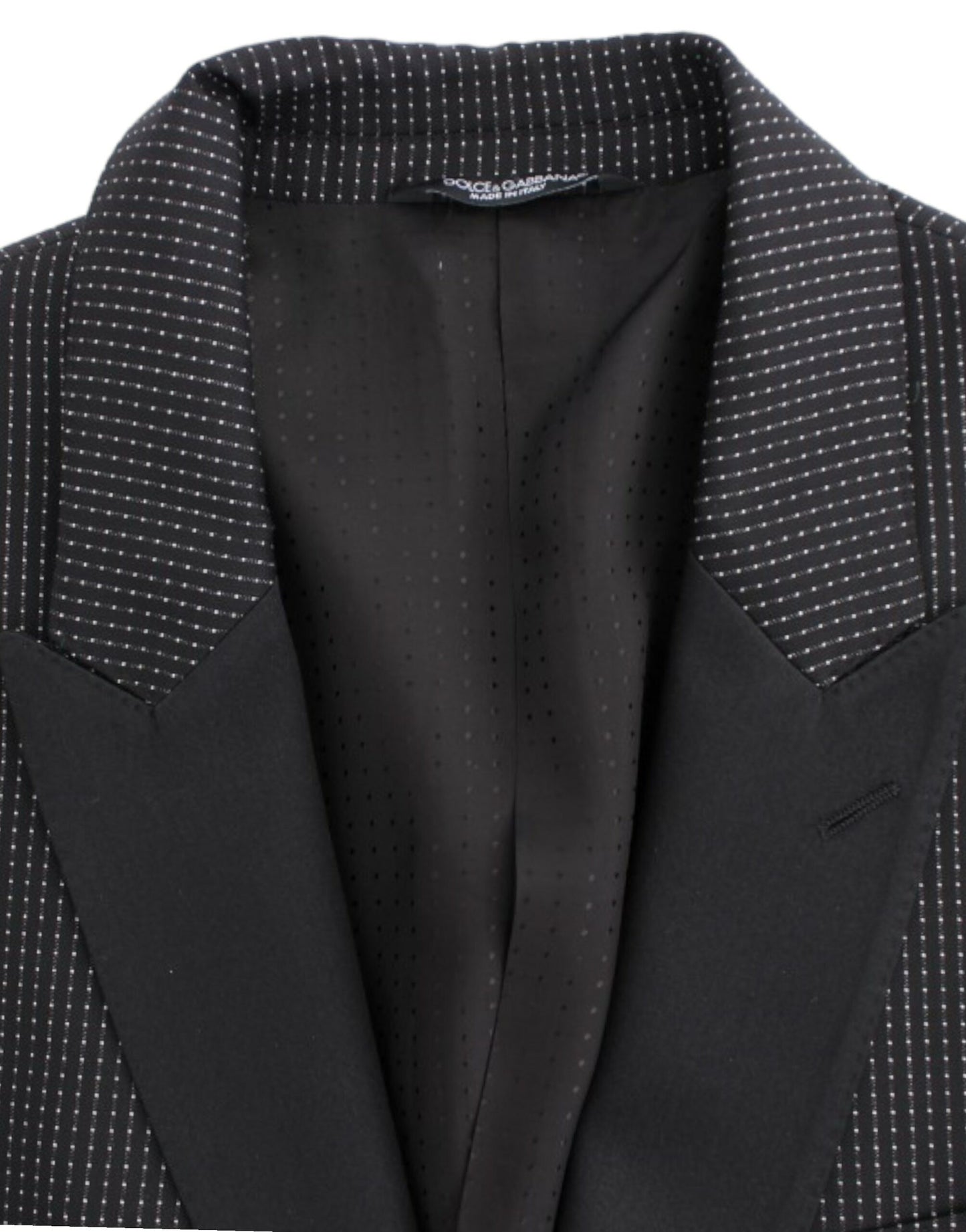 Dolce & Gabbana Black wool slim MARTINI blazer