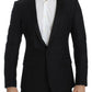 Dolce & Gabbana Black Wool MARTINI Slim Blazer