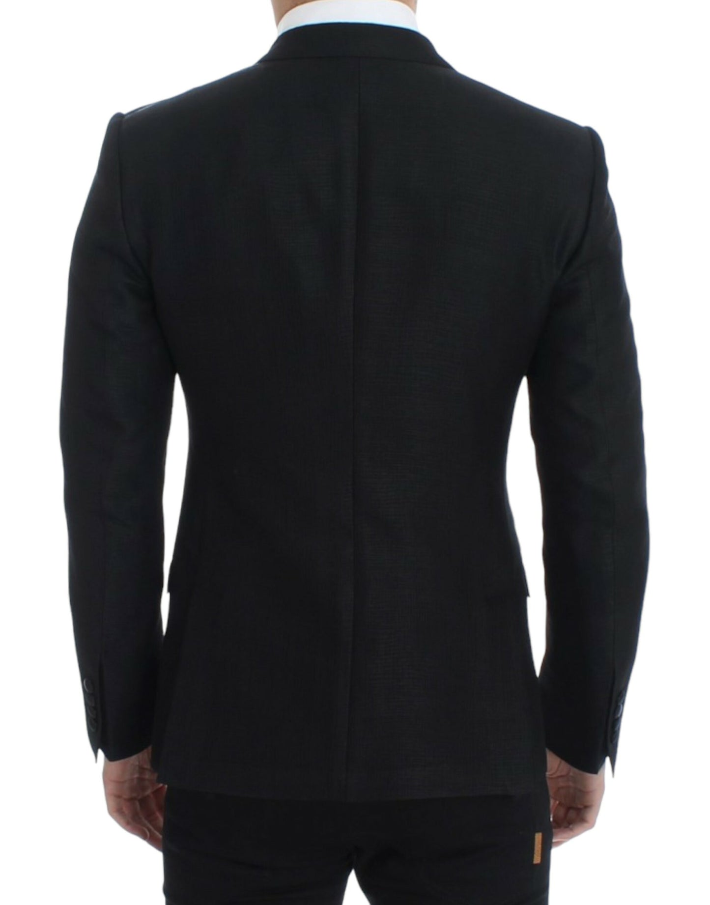 Dolce & Gabbana Black Wool MARTINI Slim Blazer