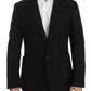 Dolce & Gabbana Bordeaux alpaga two button blazer