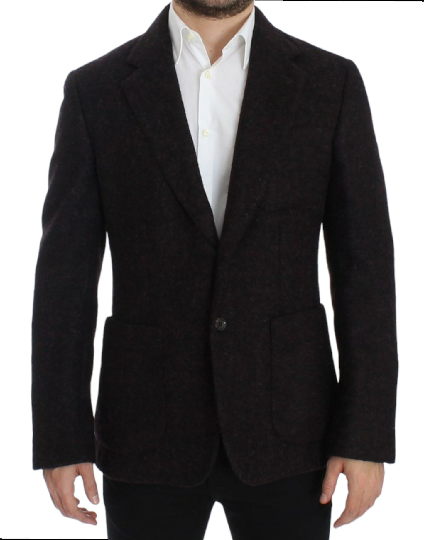 Dolce & Gabbana Bordeaux alpaga two button blazer