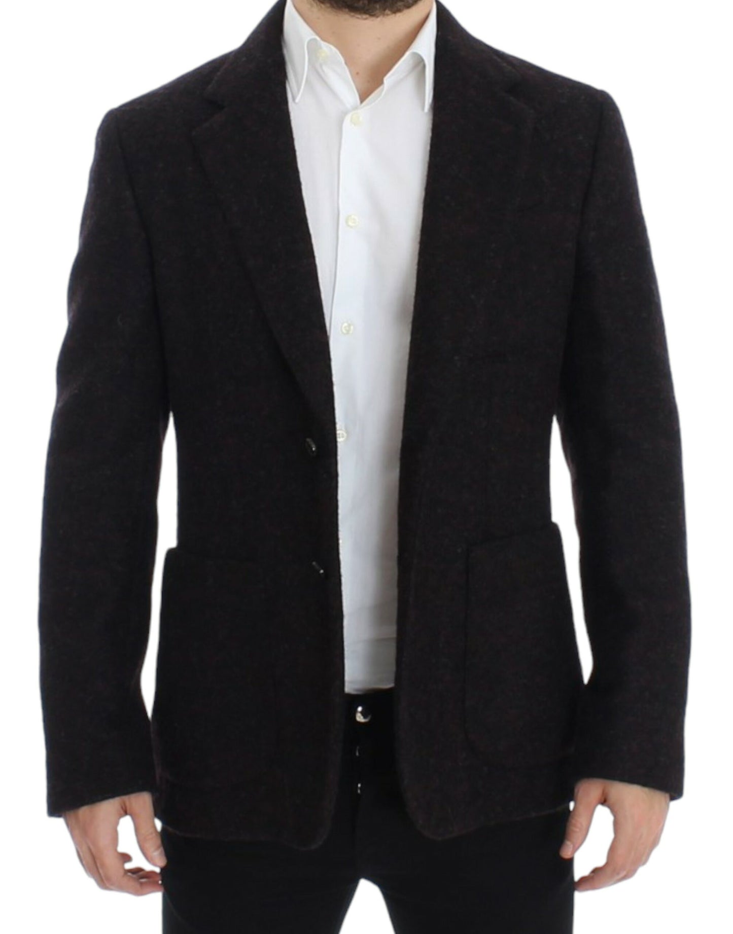 Dolce & Gabbana Bordeaux alpaga two button blazer