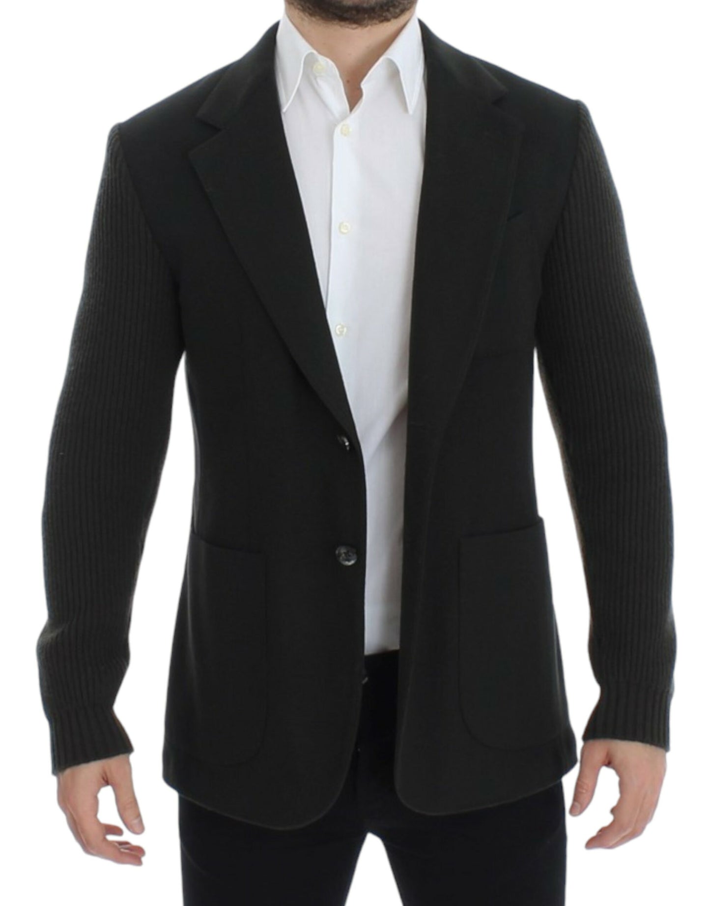 Dolce & Gabbana Green cashmere two button blazer