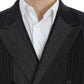 Dolce & Gabbana Gray striped wool stretch blazer