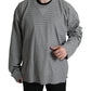 Dolce & Gabbana Gray Crewneck Pullover Silk Top Sweater