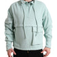 Dolce & Gabbana Mint Green Cotton Pockets Pullover Sweater