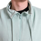 Dolce & Gabbana Mint Green Cotton Pockets Pullover Sweater