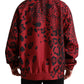 Dolce & Gabbana Red Leopard Print Crewneck Pullover Sweater