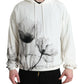 Dolce & Gabbana White Floral Print Hooded Pullover Sweater