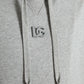 Dolce & Gabbana Gray Cotton Logo Hooded Sweatshirt Sweater