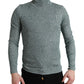 Dolce & Gabbana Green Turtleneck Pullover Sweater