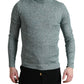 Dolce & Gabbana Green Turtleneck Pullover Sweater