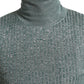 Dolce & Gabbana Green Turtleneck Pullover Sweater