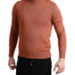 Dolce & Gabbana Orange Cashmere Crew Neck Pullover Sweater