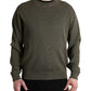 Dolce & Gabbana Green Viscose Crew Neck Men Pullover Sweater