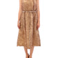 Dolce & Gabbana Brown sleeveless silk dress