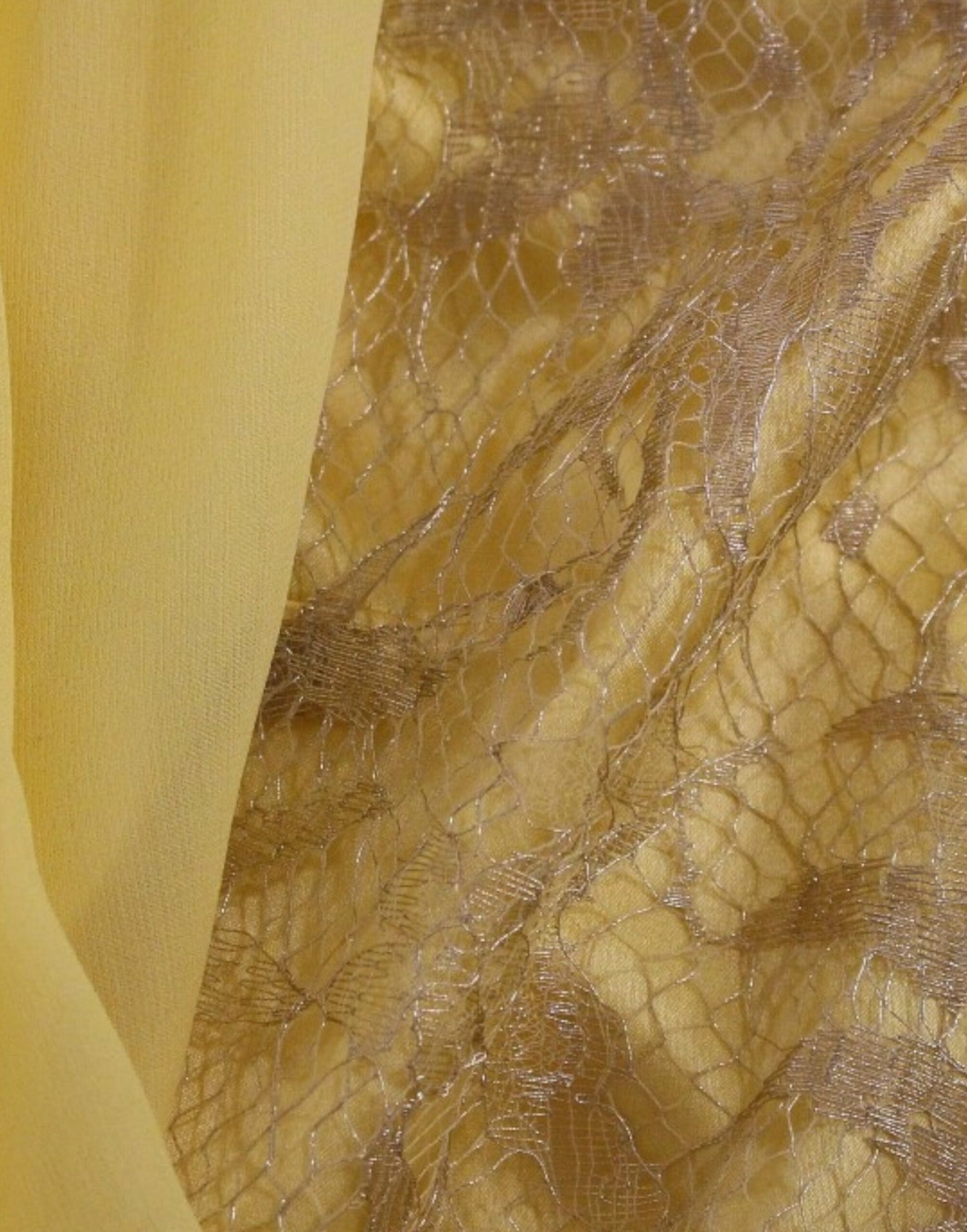 Dolce & Gabbana Yellow Lace Crystal Short Dress