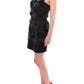 Dolce & Gabbana Black Floral Crystal Embellshed Dress