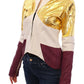 Vladimiro Gioia White Gold Purple Leather Jacket