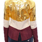 Vladimiro Gioia White Gold Purple Leather Jacket