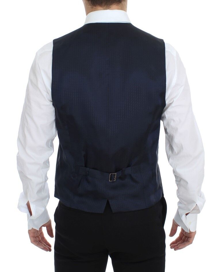 Dolce & Gabbana Gray Stretch Formal Dress Vest Gilet