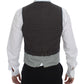 Dolce & Gabbana Gray Polka Dot Dress Vest Gilet Weste