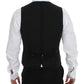 Dolce & Gabbana Black Wool Formal Dress Vest Gilet Jacket