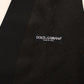 Dolce & Gabbana Black Wool Silk Stretch Dress Vest Blazer