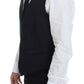 Dolce & Gabbana Black Wool Silk Stretch Dress Vest Blazer