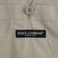 Dolce & Gabbana Beige Cotton Slim Fit Button Front Dress Vest