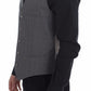 Dolce & Gabbana Gray Cotton Slim Fit Button Front Dress Vest