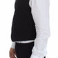 Dolce & Gabbana Black Flax Cotton Dress Vest Blazer