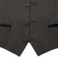 Dolce & Gabbana Black Wool Silk Stretch Dress Vest Blazer