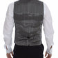 Dolce & Gabbana Gray Cotton Stretch Dress Vest Blazer