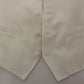 Dolce & Gabbana White Cotton Silk Blend Dress Vest Blazer