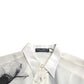 Dolce & Gabbana White Floral Collared Dress Silk Shirt