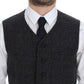 Dolce & Gabbana Gray Wool Blend Vest Gilet Weste