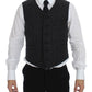 Dolce & Gabbana Gray Wool Blend Vest Gilet Weste