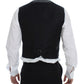 Dolce & Gabbana Gray Cotton Blend Logo Vest Gilet Weste