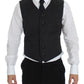 Dolce & Gabbana Gray Wool Blend Vest Gilet Weste