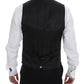 Dolce & Gabbana Black Wool Formal Dress Vest Gilet Weste