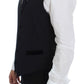 Dolce & Gabbana Black Wool Formal Dress Vest Gilet Weste