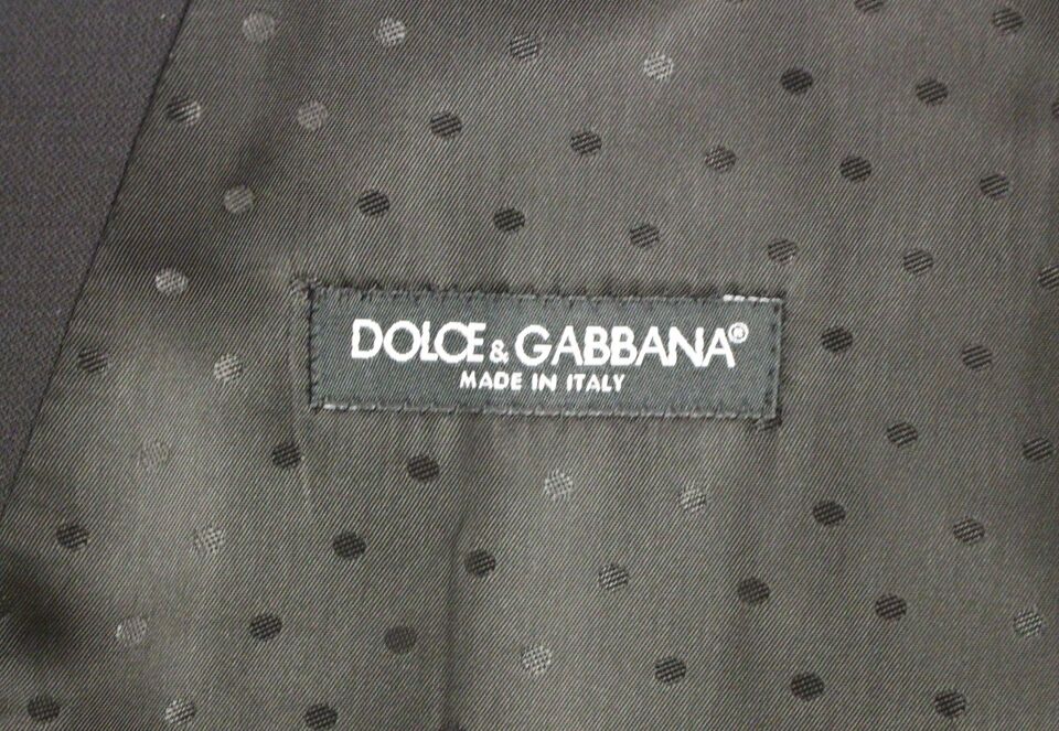 Dolce & Gabbana Blue Wool Silk Dress Vest Gilet Weste