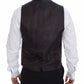 Dolce & Gabbana Brown Wool Single Breasted Vest Gilet