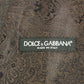 Dolce & Gabbana Brown Check Wool Single Breasted Vest